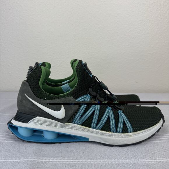 Men’s Nike Shox Gravity Running Trainers Sequoia Blue Fury White Off-White 10